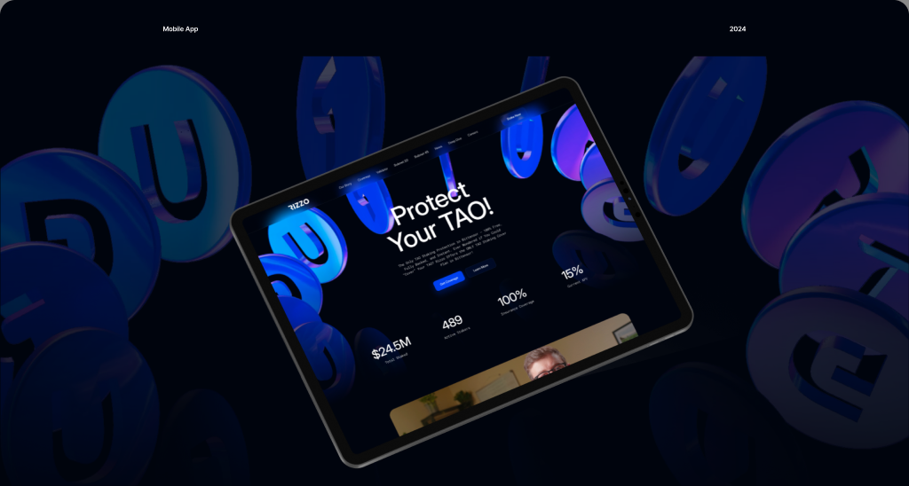 Rizzo Network blockchain validator website UX UI design case study